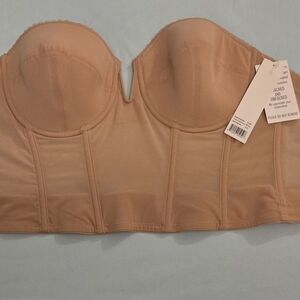 Dominique Strapless Tan Bustier